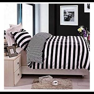 Black and white duvet cover
